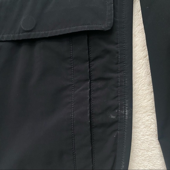 Theory Zip-Front Bomber Jacket Black Nylon - Picture 6 of 13